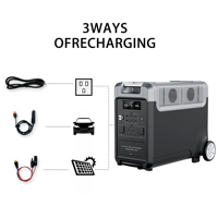 Générateur solaire portable 3840Wh pour camping et urgences, batterie LiFePO4 3600W, station d'énergie domestique, stockage d'énergie