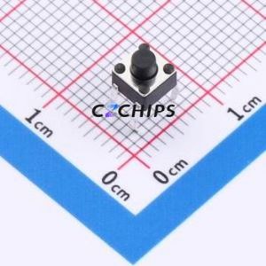 TS4545CJ Tactile Switch Through hole Component (THT)-4P,4.5x4.5mm Switch Single Pole Single Throw Round Button 2.5N Through Hole - Product Image 1