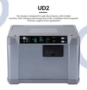 Chargeur intelligent EV-PEAK UD2 3000W 50A 2 canaux avec assistant IA pour batteries LiPo LiHV 14S 18S de drones, charge sans fil - Product Image 2