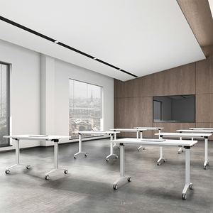 Đồ Nội Thất Văn Phòng Tốt Nhất Bàn Học Tập Bàn Có Thể Gập Lại Với Bánh Xe Bàn Phòng Hội Nghị - Product Image 3