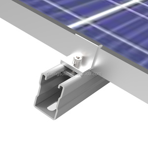 Extremo solar y abrazadera media Abrazadera <span class=keywords><strong>de</strong></span> soporte <span class=keywords><strong>de</strong></span> panel solar ajustable Soporte fotovoltaico ancho para sistema <span class=keywords><strong>de</strong></span> panel solar Fácil instalación - Product Image 5