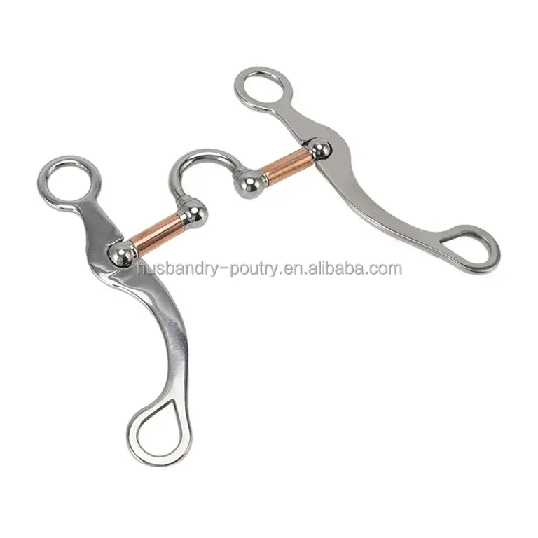 Horse Bits Western Snaffle Bits for Mouth Training Bit with Copper Port
