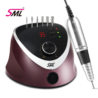 2025 Hot <strong>Selling</strong> Professional High Speed 35000rpm Electric Nail Drill <strong>Machine</strong> with Six Drill Bits Set and Speed Digital Display