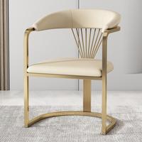 Ensemble de chaises de salle à manger de luxe pour hôtel moderne pour meubles Chaise de salle à manger pour restaurant en métal acier inoxydable velours gris tissu touffeté