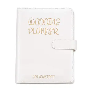 מותאם אישית פו עור, זהב רדיד חותמת הכלה נשים מתנת חתונה תכנון מתכנן ספר Checklist