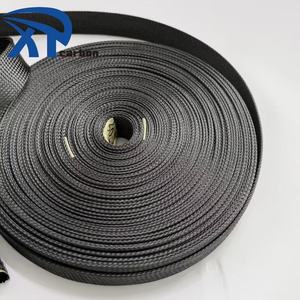 Proveedor Chino de Fibra de Carbono, Fundas Expandibles para Cables de Fibra de Carbono de 25 mm, Rollo de Tela Trenzada de 10 mm - Product Image 1