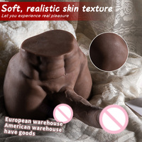 Juguete Sexual Realista de Medio Cuerpo Masculino de TPE de 2.7 kg con Consolador, Gran Trasero Artificial, Juguete Sexual para Adultos para Mujeres, Juguete para Masturbarse