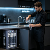 OEM Commercieel RO-watersysteem 126L/H output, instelbare TDS-controle, slim display voor cafe's, melktheewinkels, kraanwaterbehandeling