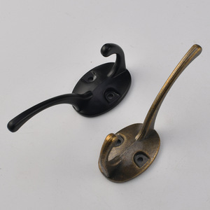 Modern Minimalist Wall <b>Hooks</b> Zinc Alloy Round Black Bronze Coat Cap Hanger Wardrobe <b>Kitchen</b> Bedroom Bathroom Entryway Mounting - Product Image 1