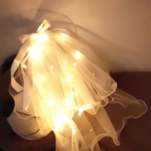 Velo Luminoso <span class=keywords><strong>LED</strong></span> Scintillante, Decorazione per Capelli con <span class=keywords><strong>Luci</strong></span> per Bambini, Ideale per Festival e Regali Festivi - Product Image 6