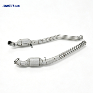 ท่อร่วมไอเสียแบบแข่งสำหรับ Mercedes Benz ML63 W164 M156 6.2L V8 ผลิตจากเหล็ก 304 พร้อมแผ่นกันความร้อน - Product Image 2