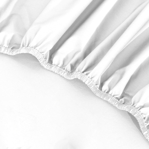 Custom <strong>Size</strong> Hotel <strong>Fitted</strong> <strong>Sheet</strong> Twin Full Queen <strong>King</strong> White Cotton Bed Stretchy <strong>Sheet</strong> - Product Image 4
