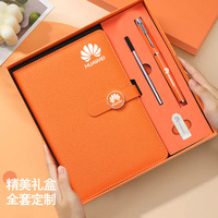 En stock, coffret cadeau d'affaires A5, carnet épaissi pour enregistrement de réunion, journal d'événements avec impression de logo personnalisé