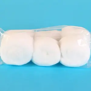 綿ガーゼボール使い捨て工場価格吸収性100% 純綿ボール