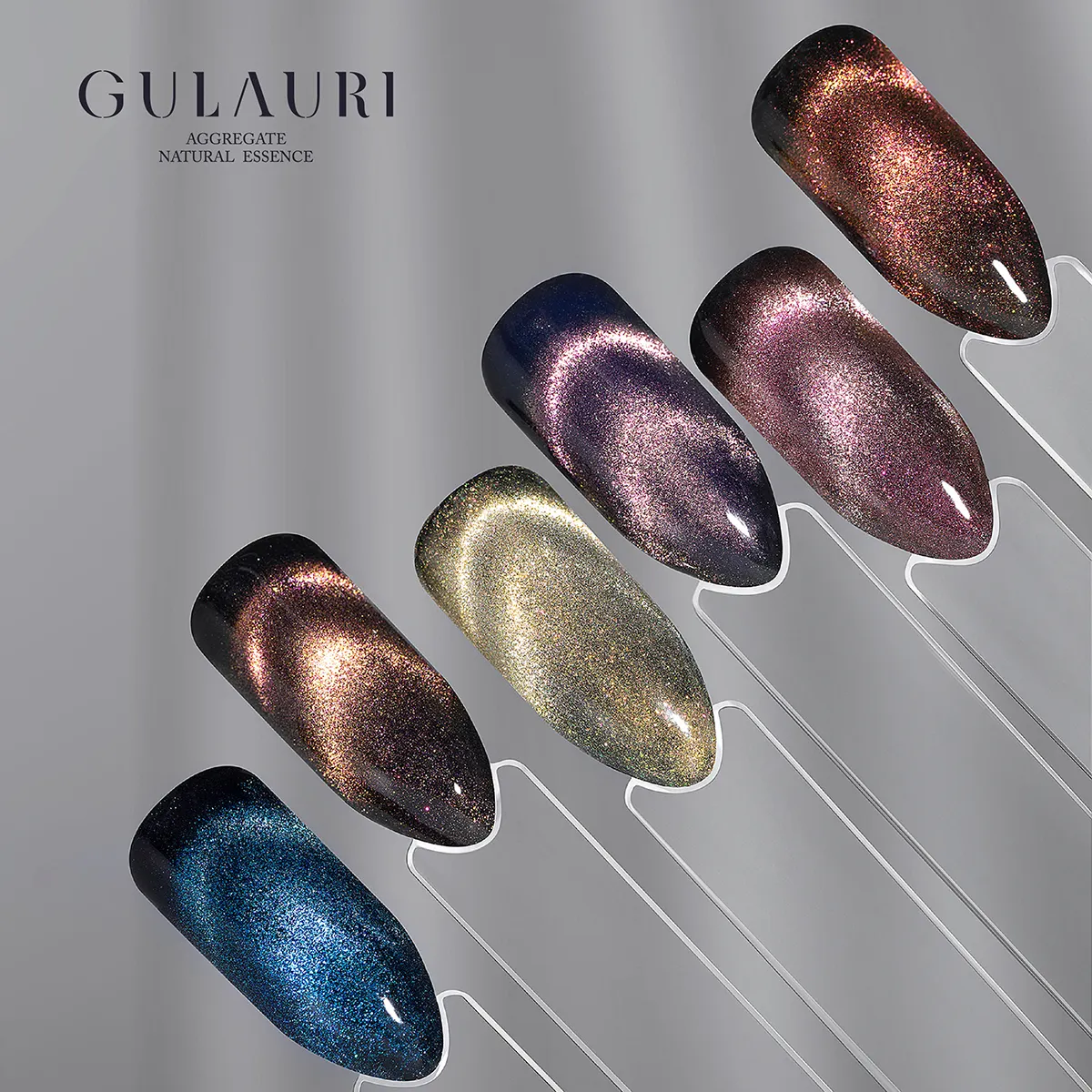 GULAURI Spot Ware UV Gel Polish Regenbogen Katzenauge Nagelkunst Gel Nagellack UV Tagträumerei Luxus Gel Nagellack-Set