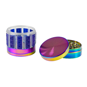 New design cheap promotion metal custom logos grinder Zinc alloy 2.7 inch <b>smoke</b> accessories <b>herb</b> grinders - Product Image 3