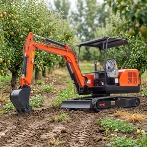 Mini-excavatrice sur chenilles version canopy 3 tonnes pour les projets de creusement de trous pour poteaux et d'ancrage, couleur personnalisée, service OEM ODM - Product Image 1