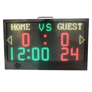 Fabrieksleverancier Draagbare Led Display Mini 7 Segment Led Scorebord Elektrisch Scorebord Voor Balspellen