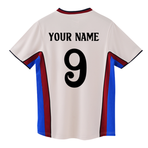 Hochwertiges, anpassbares Fußball-Trikot-Set mit Trikot, Shorts, Namens- und Logo-Druck, schnelltrocknend, atmungsaktiv, Polyester/Baumwolle, V-Ausschnitt - Product Image 5