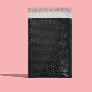 Film en aluminium noir épaissi, taille 20cm x 25cm + 4 sacs à bulles, sacs express, sacs d'emballage cosmétique, vente en gros - Product Image 1