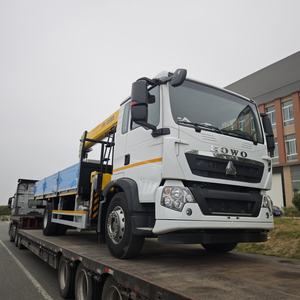 <span class=keywords><strong>Grue</strong></span> montée sur <span class=keywords><strong>camion</strong></span> HOWO <span class=keywords><strong>avec</strong></span> caisse de chargement en alliage d'aluminium léger pour la manutention logistique - Product Image 4