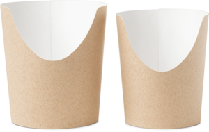 Wholesale M Size Eco Kraft Paper <b>Snack</b> <b>Bowl</b> for Food Safe Takeaway Compostable Disposable Pack Custom Logo - Product Image 2