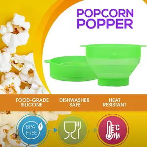 Factory Wholesales Foldable Microwave Air Silicone Popcorn Maker Bowl