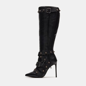 Bottes Femme en Nouveau Matériau à Bout Pointu, Talon Aiguille Designer, Bottes Hautes pour Femme 2024 - Product Image 6