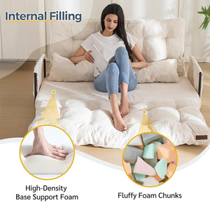 Canapé-lit pliable réglable multifonctionnel, chaise longue inclinable confortable pour le salon - Product Image 3