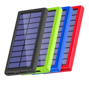 Kitway超薄便携式太阳能充电器铝外部电池备用太阳能充电器电源组便携式电池户外