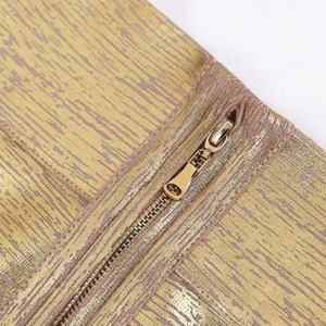 กระโปรงผ้าพันแผลสีทองสุดฮอตในสไตล์แฟชั่นยาวหรูหราสำหรับสุภาพสตรี - Product Image 6