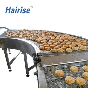 Hairise Platte Draad Cooling Food Grade Rvs Mesh Riem Hittebestendige Transportband