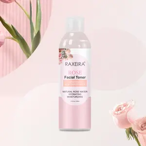 Grosir air mawar murni Toner Wajah organik untuk perawatan kulit berminyak Label pribadi pemutih harga pabrik Toner air mawar