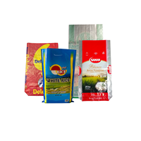 Bon marché 5kg 10kg 20kg 25kg 50kg sac d'emballage de farine de riz sacs en polypropylène Bopp laminé pp tissés