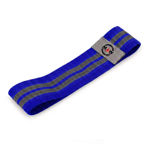 Bande de résistance jaune MAW avec rayures grises, élastique moyen, durable pour l'exercice, tous âges - Product Image 6
