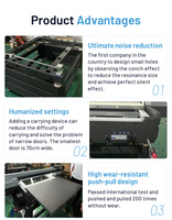 Máquina de impresión automática de azulejos de cerámica y vidrio industrial A0/A1 para impresora de inyección de tinta digital UV de gran formato 1060 Nueva condición