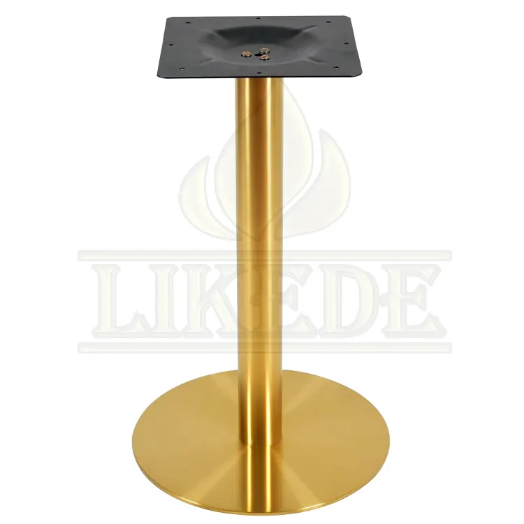 Base de mesa de titânio escovado, mais nova de alta qualidade de mesa de bronze perna de mesa de aço inoxidável cobre cromado pernas de mesa de café