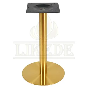 Newest high quality brushed titanium golden table base brass table leg stainless steel copper chrome coffee table legs