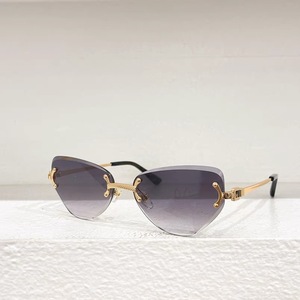 Gafas de Sol de Diseño Personalizado Color Rosa, Montura Pequeña, Sin Marco, Ovaladas, con Degradado de Color, Unisex, de Lujo para Mujer - Product Image 4