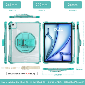 เคสแท็บเล็ตอัจฉริยะกันกระแทกสำหรับ <span class=keywords><strong>iPad</strong></span> <span class=keywords><strong>Air</strong></span> 11 M2เคส2024สำหรับ <span class=keywords><strong>iPad</strong></span> <span class=keywords><strong>Air</strong></span> 5 10.9พร้อมที่ใส่ดินสอ - Product Image 6