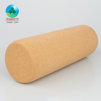 Rodillo de Espuma de Corcho Natural Ecológico para Yoga, de Alta Densidad, para Masaje Muscular y Ejercicio, 30cm 40cm 45cm, Rodillo de Corcho para Fisioterapia