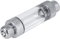 Compteur de bulles de CO2 pour plantes aquatiques d'aquarium, en métal, écologique, à tête simple/double, outil de réservoir de poissons anti-retour, 150 ml, rond