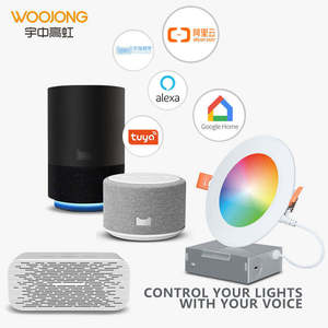 우종 <span class=keywords><strong>4</strong></span> 인치 <span class=keywords><strong>LED</strong></span> 통 포트라이트 정션 박스 화이트 알루미늄 WiFi 매입형 천장 조명 패널 빌라 선택 가능 3CCT - Product Image 6