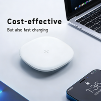 Fournisseur OEM ODM de chargeur sans fil unique 15W, chargeur rapide carré avec QC3.0 Type-C pour le bureau et la maison