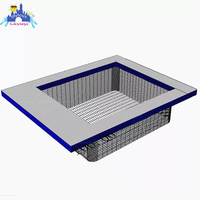 Plateforme flottante gonflable avec pont en teck EVA, tapis de bain Drop Stitch, plateforme pour bateau, yacht, marina, lac, plage, loisirs