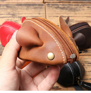 Bolso de mano retro de cuero para hombre con diseño pintado a mano, cierre de cremallera, forro de lona, bolso portátil suave para llevar. - Product Image 6