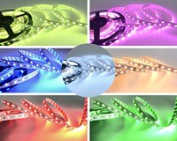 Bande LED RGBW SMD5050 DC24V, contrôle intelligent RGBW, changement automatique, 84 LED/m, 12 mm, bande lumineuse décorative pour la maison, les fêtes, les bars, les festivals