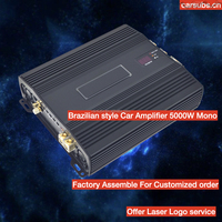 Amplificateur de subwoofer de voiture brésilien 1 Ohm, classe D, pleine gamme, RMS 5000W, crête 10000W, SPL, basses puissantes, monobloc