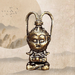 Trofeo de Escritorio Antiguo de Cobre con Diseño de Mono del Zodiaco, Mitología Negra de Wukong, Fuego Infernal, <span class=keywords><strong>Buda</strong></span> Victorioso - Product Image 4