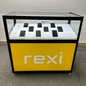 Bon marché Comptoir <span class=keywords><strong>d</strong></span>'affichage de produits électroniques <span class=keywords><strong>Vitrine</strong></span> pliable en verre pour téléphone portable <span class=keywords><strong>Vitrine</strong></span> pour téléphone portable - Product Image 2